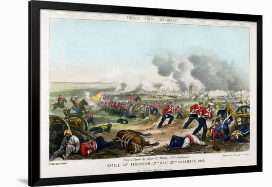 Thirty First Regiment, Battle of Ferozeshah, 2nd Day, 22nd December 1845-Madeley-Framed Giclee Print