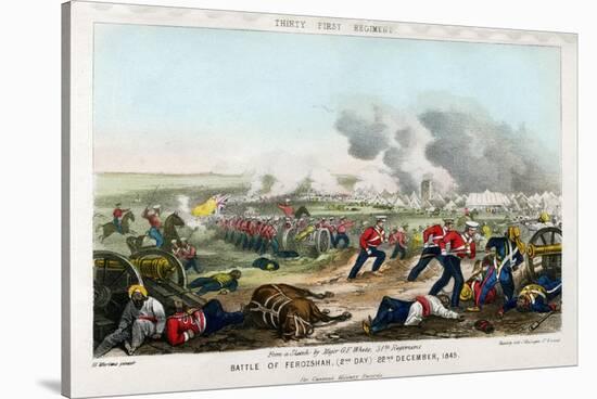 Thirty First Regiment, Battle of Ferozeshah, 2nd Day, 22nd December 1845-Madeley-Stretched Canvas