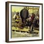 Thirty-Five Years Later, a Bronze Canon Was Raised from the Wreckage-Alberto Salinas-Framed Giclee Print