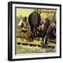 Thirty-Five Years Later, a Bronze Canon Was Raised from the Wreckage-Alberto Salinas-Framed Giclee Print