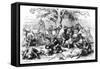 Thirty French Knights Battle the English, Brittany, France, 1351 (1882-188)-Deghouy-Framed Stretched Canvas