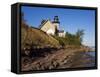Thirty Mile Lighthouse, Golden Hill State Park, Lake Ontario, New York State, USA-Richard Cummins-Framed Stretched Canvas