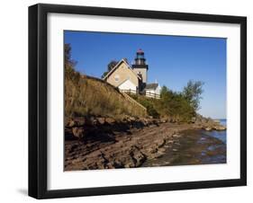 Thirty Mile Lighthouse, Golden Hill State Park, Lake Ontario, New York State, USA-Richard Cummins-Framed Photographic Print