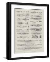 Thirty-Six Years' Progress in Submarine Navigation-null-Framed Giclee Print