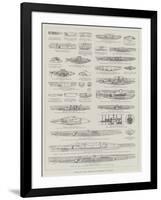 Thirty-Six Years' Progress in Submarine Navigation-null-Framed Giclee Print