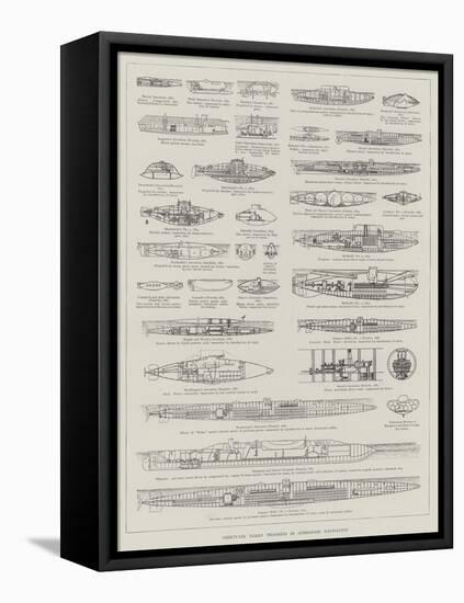 Thirty-Six Years' Progress in Submarine Navigation-null-Framed Stretched Canvas