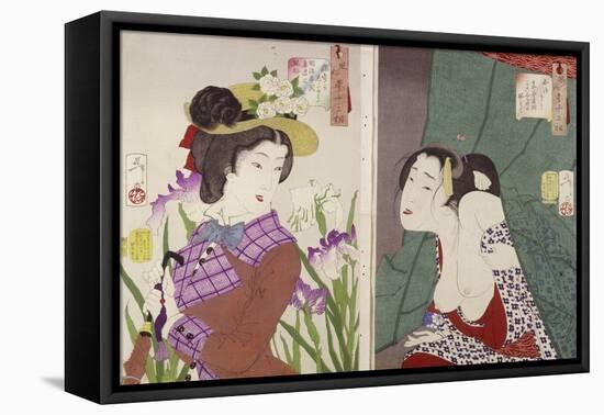 Thirty Two Aspects of Aspects of Women-Tsukioka Kinzaburo Yoshitoshi-Framed Stretched Canvas