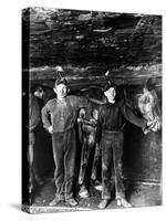 This 1908 Photo Shows Two Young Boys Working as Drivers-null-Stretched Canvas