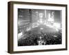 This Aerial View Shows New York's Times Square at Midnight-null-Framed Premium Photographic Print