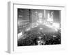 This Aerial View Shows New York's Times Square at Midnight-null-Framed Premium Photographic Print