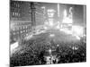 This Aerial View Shows New York's Times Square at Midnight-null-Mounted Photographic Print