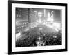 This Aerial View Shows New York's Times Square at Midnight-null-Framed Photographic Print