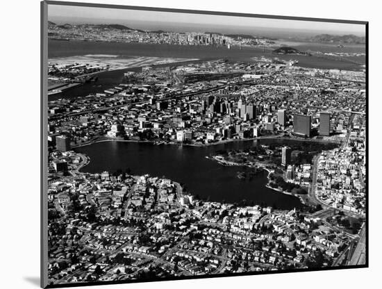 This Aerial View Shows the City of Oakland, Calif., in the Foreground-null-Mounted Photographic Print