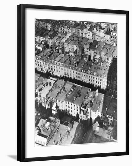 This Aerial View Shows the Site of the Projected Rockefeller Center-null-Framed Photographic Print