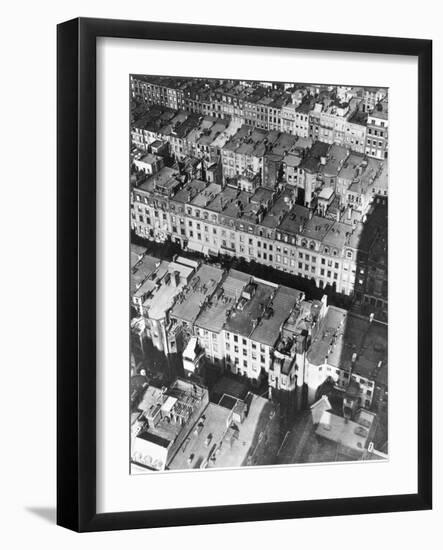 This Aerial View Shows the Site of the Projected Rockefeller Center-null-Framed Photographic Print