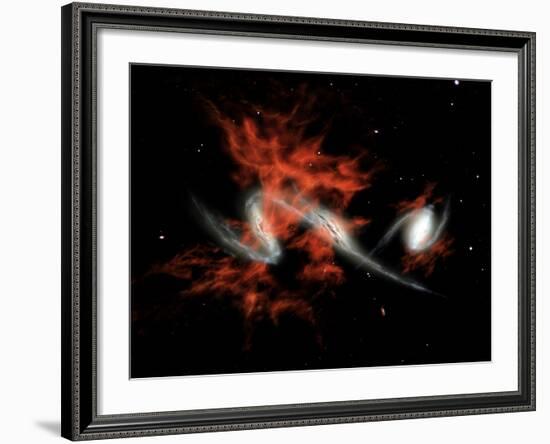 This Artist's Concept Illustrates One Possible Answer to the Puzzle of the Giant Galactic Blobs-Stocktrek Images-Framed Photographic Print