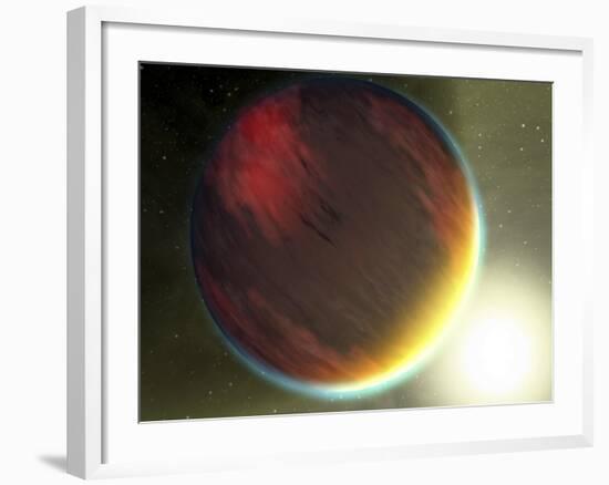 This Artist's Concept Shows a Cloudy Jupiter-Like Planet That Orbits Very Close to Its Star-Stocktrek Images-Framed Photographic Print