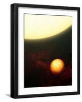 This Artist's Concept Shows a Jupiter-Like Planet Soaking up the Scorching Rays of Its Nearby Sun-Stocktrek Images-Framed Photographic Print