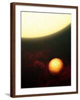This Artist's Concept Shows a Jupiter-Like Planet Soaking up the Scorching Rays of Its Nearby Sun-Stocktrek Images-Framed Photographic Print