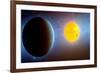 This Artist's Conception Depicts the Kepler-10 Star System-null-Framed Art Print