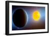 This Artist's Conception Depicts the Kepler-10 Star System-null-Framed Premium Giclee Print