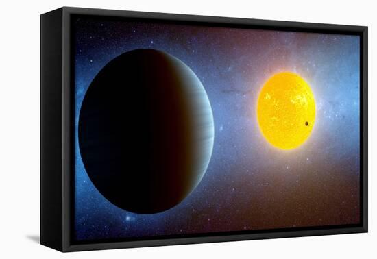 This Artist's Conception Depicts the Kepler-10 Star System-null-Framed Stretched Canvas