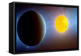 This Artist's Conception Depicts the Kepler-10 Star System-null-Framed Stretched Canvas