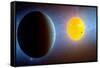 This Artist's Conception Depicts the Kepler-10 Star System-null-Framed Stretched Canvas