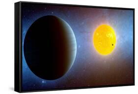 This Artist's Conception Depicts the Kepler-10 Star System-null-Framed Stretched Canvas