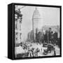 This Ca. 1900 Photograph Shows a Street Scene in San Francisco, California-null-Framed Stretched Canvas