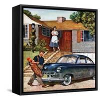 "This Car Needs Washing", October 3, 1953-Amos Sewell-Framed Stretched Canvas