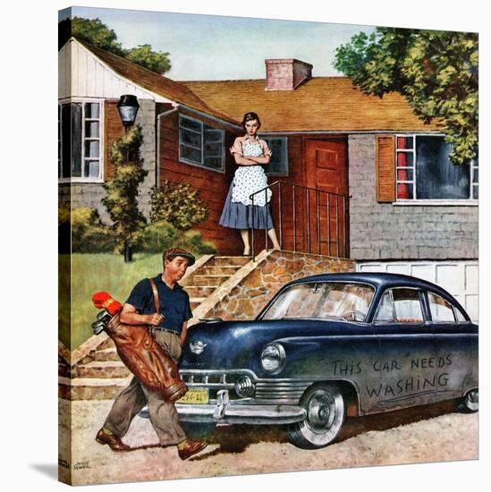 "This Car Needs Washing", October 3, 1953-Amos Sewell-Stretched Canvas