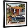 "This Car Needs Washing", October 3, 1953-Amos Sewell-Framed Giclee Print