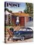 "This Car Needs Washing" Saturday Evening Post Cover, October 3, 1953-Amos Sewell-Stretched Canvas