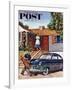 "This Car Needs Washing" Saturday Evening Post Cover, October 3, 1953-Amos Sewell-Framed Giclee Print