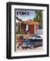 "This Car Needs Washing" Saturday Evening Post Cover, October 3, 1953-Amos Sewell-Framed Giclee Print