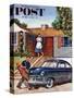 "This Car Needs Washing" Saturday Evening Post Cover, October 3, 1953-Amos Sewell-Stretched Canvas