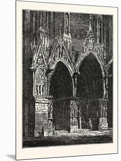 This Cathedral of Rheims, in France-null-Mounted Giclee Print