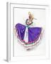 This Charming Dancer is Wearing a Picturesque Dress Used in the State of Aguascalientes in Mexico.-Leon Rafael-Framed Photographic Print