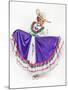 This Charming Dancer is Wearing a Picturesque Dress Used in the State of Aguascalientes in Mexico.-Leon Rafael-Mounted Photographic Print