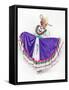 This Charming Dancer is Wearing a Picturesque Dress Used in the State of Aguascalientes in Mexico.-Leon Rafael-Framed Stretched Canvas