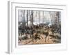 This Civil War Painting Shows Union And Confederate Troops at the Battle of Shiloh-Stocktrek Images-Framed Photographic Print