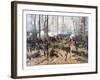 This Civil War Painting Shows Union And Confederate Troops at the Battle of Shiloh-Stocktrek Images-Framed Photographic Print