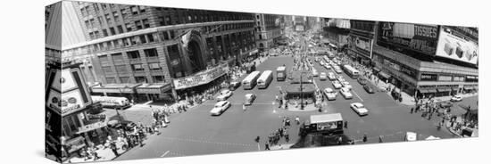 This Daytime Panoramic View, Looking North from 43rd Street, Shows New York's Times Square-null-Stretched Canvas