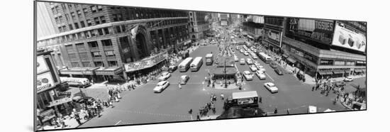 This Daytime Panoramic View, Looking North from 43rd Street, Shows New York's Times Square-null-Mounted Photographic Print