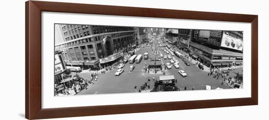 This Daytime Panoramic View, Looking North from 43rd Street, Shows New York's Times Square-null-Framed Photographic Print