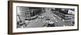 This Daytime Panoramic View, Looking North from 43rd Street, Shows New York's Times Square-null-Framed Photographic Print