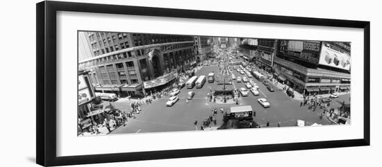 This Daytime Panoramic View, Looking North from 43rd Street, Shows New York's Times Square-null-Framed Photographic Print