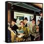 "This Does Not Commute", September 24, 1955-George Hughes-Framed Stretched Canvas