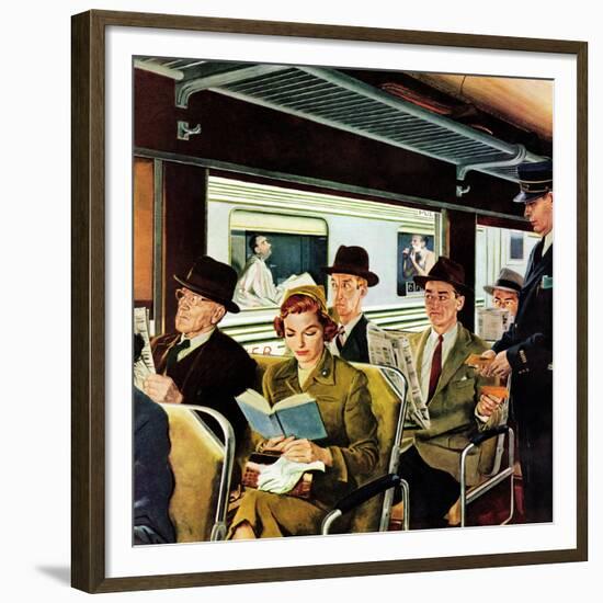 "This Does Not Commute", September 24, 1955-George Hughes-Framed Giclee Print
